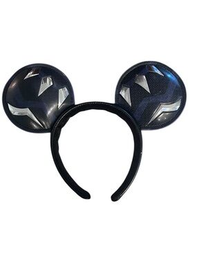 Disney Parks Black Panther Wakanda Forever Black Ears Headband Adult Size Mickey
